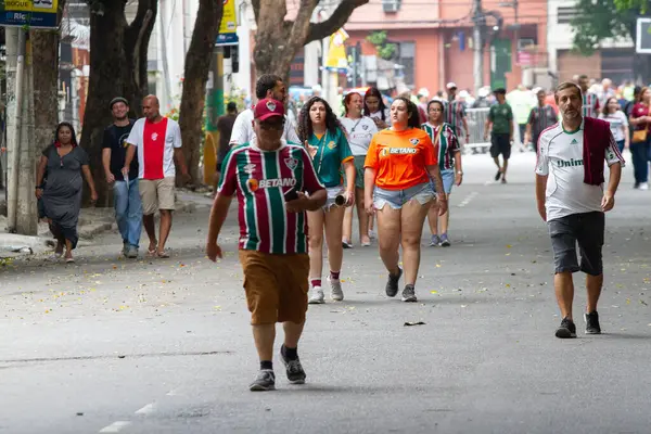 Rio Janeiro Brasil 2023 Partido Entre Boca Juniors Fluminense Válido — Foto de Stock