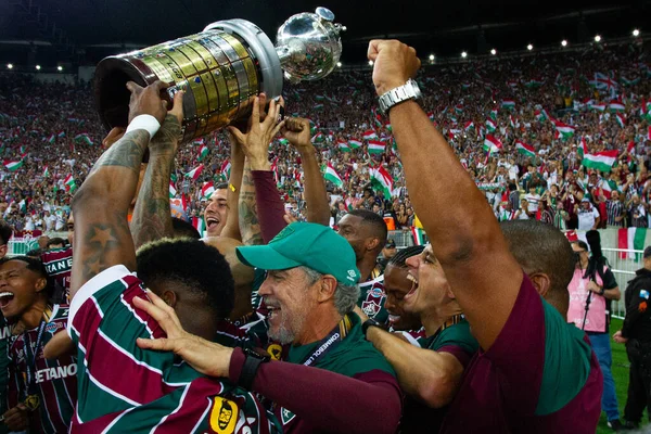 Rio de Janeiro (RJ), 11 / 04 / 2023 - Ameriaca Libertadores Kupası 'nı kutlamak için düzenlenen Olimpiyat Turu Fluminense - Boca gençler arasındaki maç x Fluminense, Libertadores da America 2023 finali için geçerli