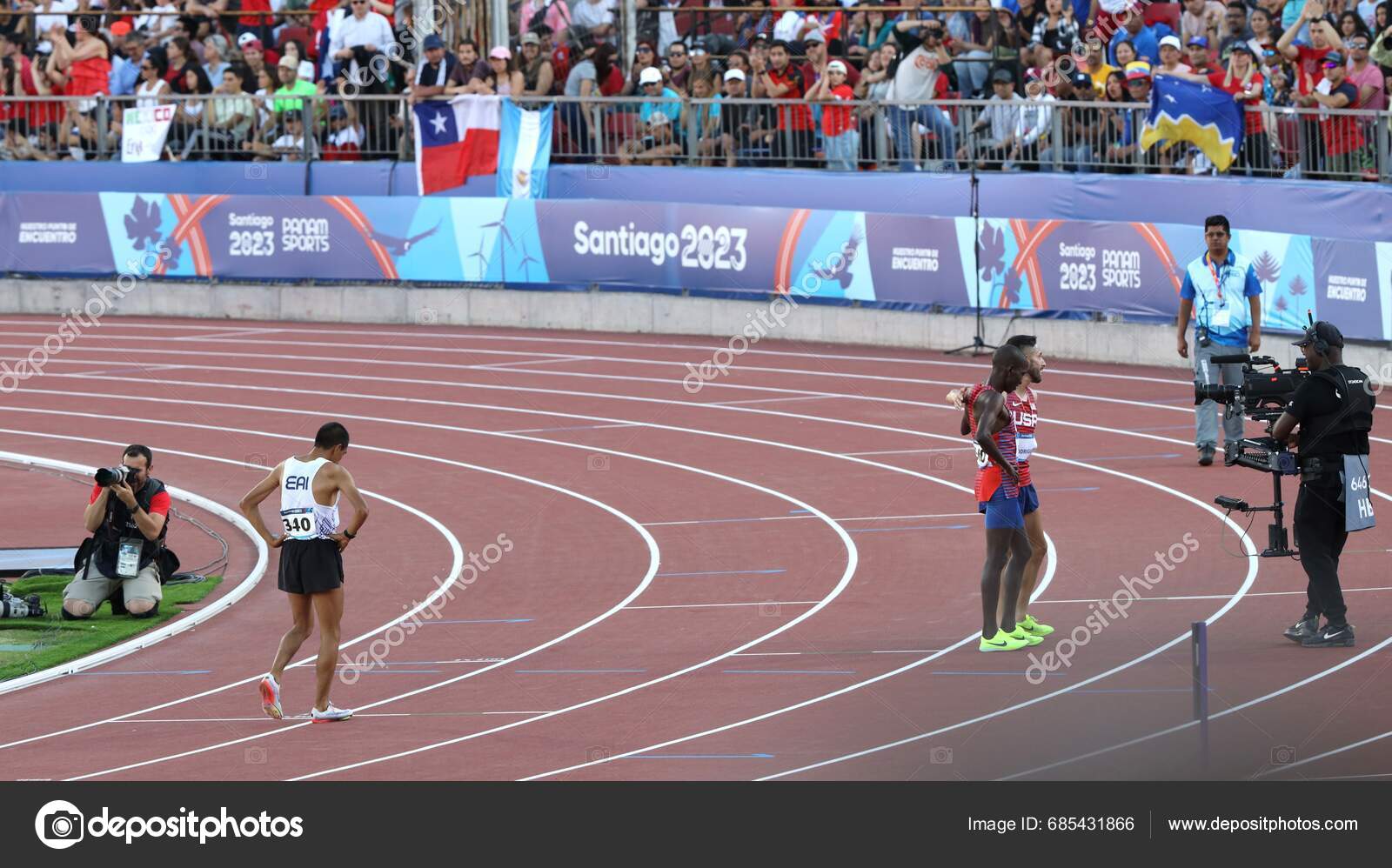 000M Final 2023 Pan American Games November 2023 Santiago Chile Stock