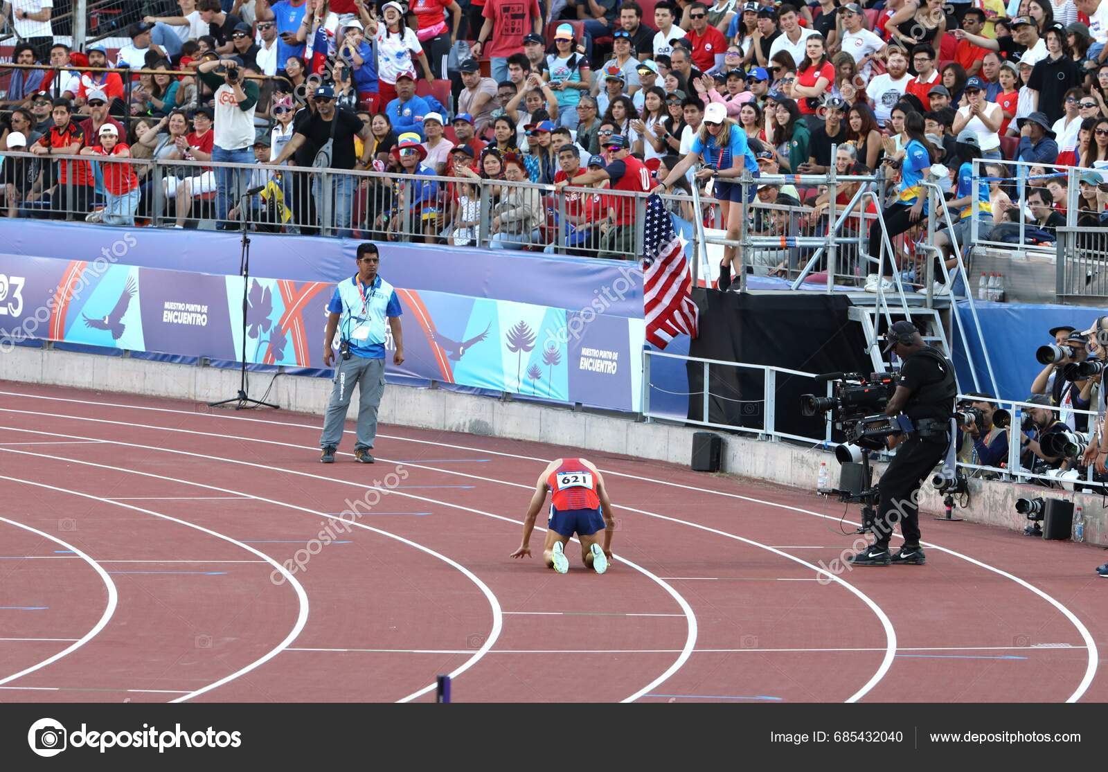 000M Final 2023 Pan American Games November 2023 Santiago Chile Stock