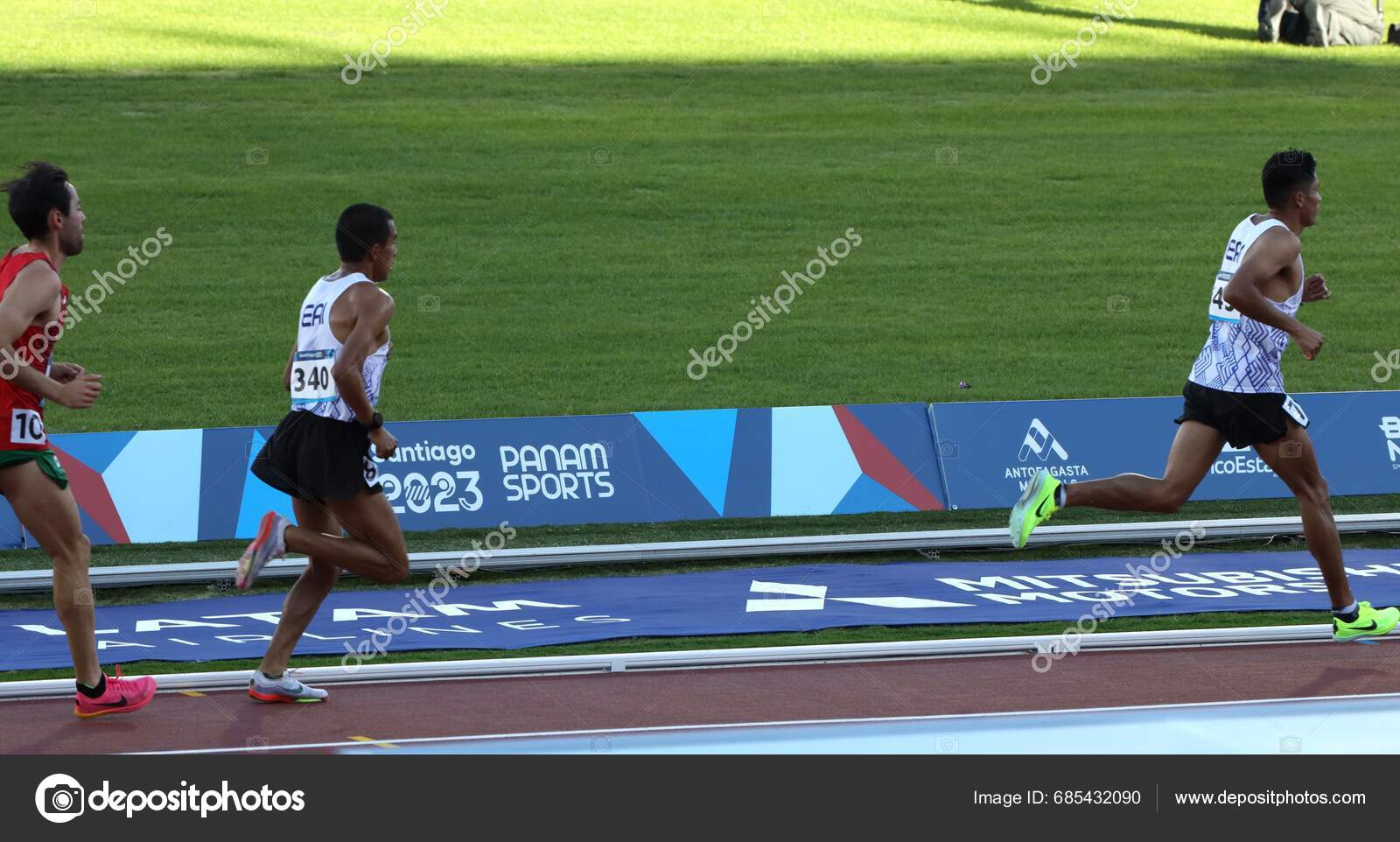 000M Final 2023 Pan American Games November 2023 Santiago Chile Stock