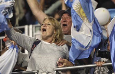 SANTIAGO (ŞİLİ), 12 / 03 / 2023 - Şili ile Arjantin arasında oynanan 2023 Pan Amerikan Oyunları Erkekler Saha Hokeyi Finali 'nde Altın Madalya kazanan Şili, gümüş madalyayı aldı. 