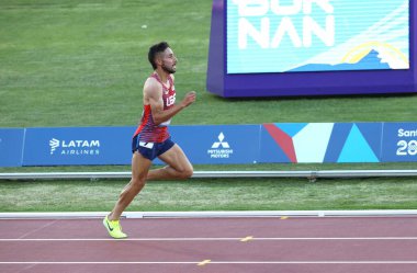 2023 Pan Amerikan Oyunları 'nın 10.000M Finali. 3 Kasım 2023, Santiago, Şili: 2023 Pan Amerikan Oyunları 'nın 10.000m Finali Santiago' daki Julio Martinez Ulusal Stadyumu 'nda gerçekleşti ve ödülü Amerikalı Isai Rodriguez kazandı.