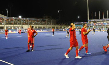 SANTIAGO (ŞİLİ), 12 / 03 / 2023 - Şili ile Arjantin arasında oynanan 2023 Pan Amerikan Oyunları Erkekler Saha Hokeyi Finali 'nde Altın Madalya kazanan Şili, gümüş madalyayı aldı. 