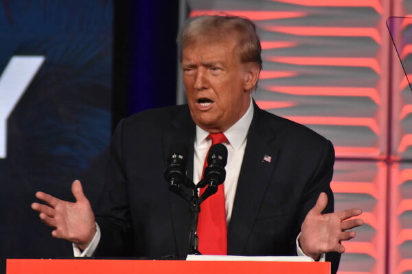 November 4, 2023, Kissimmee, Florida, USA: Former US President Donald J. Trump delivers remarks at the Republican Party of Florida's Freedom Summit.