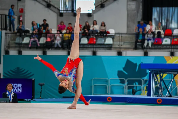 stock image Chile Evita Griskena, at the team sports center, at the National Stadium in Santiago, Chile, where the Pan-American Games are taking place, this Friday, November 3, 2023.