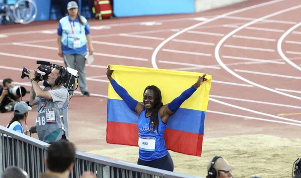Santiago Chile 2023 Speerwurf Finale Der Frauen Gewonnen Von Columbia — Stockfoto