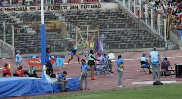 Santiago Kind 2023 Vrouwen Speerwerpen Finale Gewonnen Door Columbia Ruiz — Stockfoto