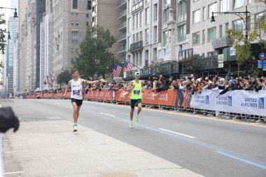 52. New York Maraton Yarışı. 5 Kasım 2023, New York, ABD: 52. New York City Maraton Yarışı Staten Island 'da başladı, yaklaşık 55.000 sporcuyla beş ilçedeki 26.2 millik parkurdan geçtiler.