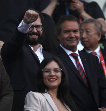 SANTIAGO (Şili), Brezilya 05 / 11 / 2023 - Şili Cumhurbaşkanı Daniel Boriç 'in de katılımıyla Bientenario la Florida Stadyumu' nda düzenlenen 2023 Pan Amerikan Oyunlarının Kapanış Töreni