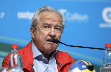 Santiago-Şili 'deki 2023 Pan Amerikan Oyunları Basın Konferansı ve Denge Raporları. 6 Kasım 2023, Santiago, Şili: Panam Başkanı Neven Iliç 'in de katılımıyla Santiago' da düzenlenen 2023 Pan Amerikan Oyunları Denge Raporları