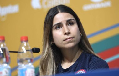 Santiago-Şili 'deki 2023 Pan Amerikan Oyunları Basın Konferansı ve Denge Raporları. 6 Kasım 2023, Santiago, Şili: Panam Başkanı Neven Iliç 'in de katılımıyla Santiago' da düzenlenen 2023 Pan Amerikan Oyunları Denge Raporları