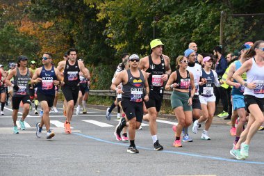 2023 New York City Maratonu, New York 'ta düzenlenen yıllık 52. maratondur. 5 Kasım 2023, New York, ABD. Maratonun her Kasım 'ın ikinci pazar günü yapılması planlanıyor..