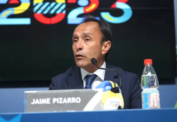 Presskonferens Och Balansrapporter Från 2023 Pan American Games Santiago Chile — Stockfoto