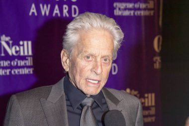 6 Kasım 2023 - New York, ABD: Michael Douglas, Eugene O 'Neill Tiyatro Merkezi' ne katılıyor. 22. Monte Cristo Ödülünün sahibi Lynn Nottage