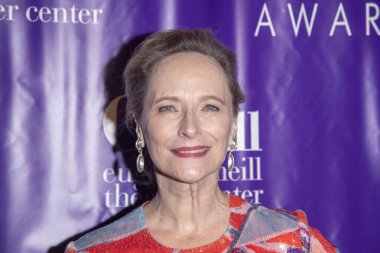 6 Kasım 2023 - New York, ABD: Laila Robins, Eugene O 'Neill Tiyatro Merkezi' ne katılıyor. 22. Monte Cristo Ödülünün sahibi Lynn Nottage