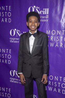 6 Kasım 2023 - New York, ABD: Max Chambers, Eugene O 'Neill Tiyatro Merkezi' ne katılıyor. 22. Monte Cristo Ödülünün sahibi Lynn Nottage 