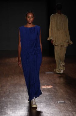 Sao Paulo, Brezilya -11 / 09 / 2023 - MODA / SPFW N56 / MARINA BITU - Marina Bitu defilesi Sao Paulo Moda Haftası sırasında - SPFW N56, Alışveriş Iguatemi, Sao Paulo 'nun güney bölgesinde, bu Perşembe, 9 Kasım 2023.