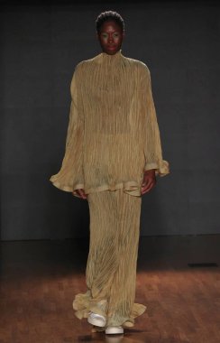 Sao Paulo, Brezilya -11 / 09 / 2023 - MODA / SPFW N56 / MARINA BITU - Marina Bitu defilesi Sao Paulo Moda Haftası sırasında - SPFW N56, Alışveriş Iguatemi, Sao Paulo 'nun güney bölgesinde, bu Perşembe, 9 Kasım 2023.