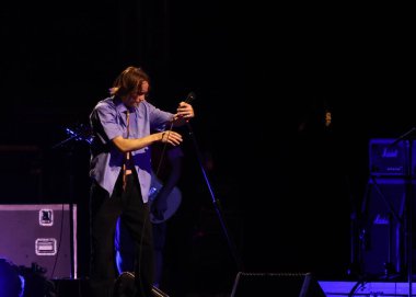 Sao Paulo (SP), Brezilya 11 / 10 / 2023 - Red Hot Chili Peppers grubunun açılışını yapan Irontom grubuyla Morumbi Stadyumu 'nda, bu Cuma, 10 Kasım 2023. 