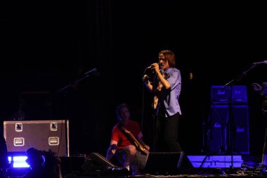 Sao Paulo (SP), Brezilya 11 / 10 / 2023 - Red Hot Chili Peppers grubunun açılışını yapan Irontom grubuyla Morumbi Stadyumu 'nda, bu Cuma, 10 Kasım 2023. 