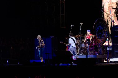 Sao Paulo (SP), Brezilya 11 / 10 / 2023 - Kaliforniya grubu Red Hot Chili Peppers 'ın 