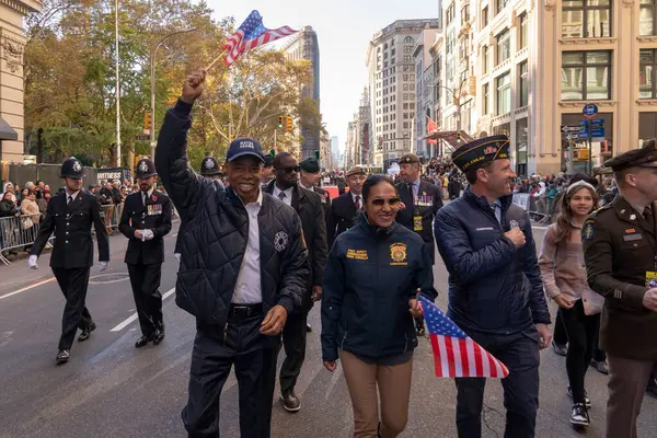 Veteran Day Parade Held New York City November 2023 New — Stock Photo, Image