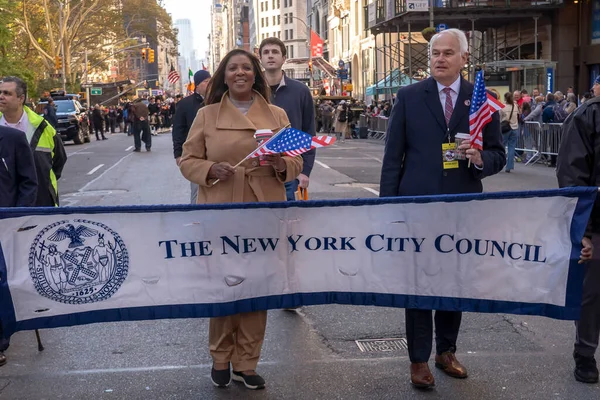 Veteran Day Parade Held New York City November 2023 New — Stock Photo, Image