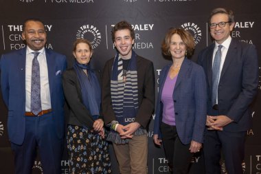 Camelot 60 Yıl Sonra ve Tarih Kanalı Kennedy Doktrinleri Galası. 13 Kasım 2023, New York, ABD: Aldon Morris, Kimberly Gilmore, Ashton Gleckman, Kathleen Kennedy Townsend ve Julian E. Zelizer 