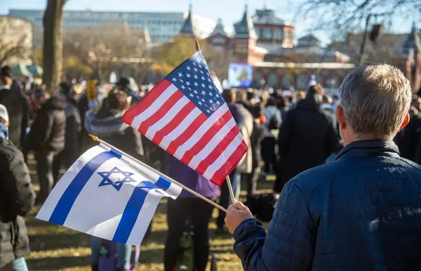 Pro Israel Kundgebung Washington November 2023 Washington Maryland Usa Viele — Stockfoto