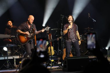 Gian Marco & Diego Torres, Buena Vida Tour, New York. 15 Kasım 2023, New York, ABD: Gian Marco ve Diego Torres Times Meydanı 'ndaki Palladium' da konser verdiler. 