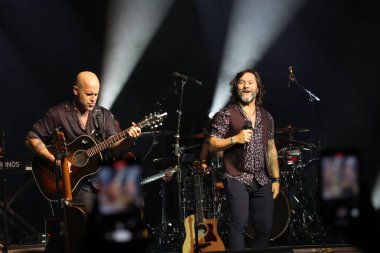 Gian Marco & Diego Torres, Buena Vida Tour, New York. 15 Kasım 2023, New York, ABD: Gian Marco ve Diego Torres Times Meydanı 'ndaki Palladium' da konser verdiler. 