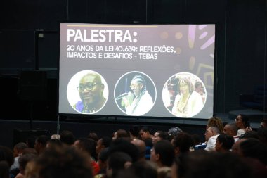 Sao Paulo (SP), 11 / 18 / 2023 - III EXPO INTERNACIONAL / CONSCIENCIA / NEGRA / PAINEL / SP - 10. 639 sayılı Kanunun 20 yıllık oturumu: Helena Theodoro, Basele Malomalo ve Jussara Santos ile Yansımalar, Etkiler ve Zorluklar.