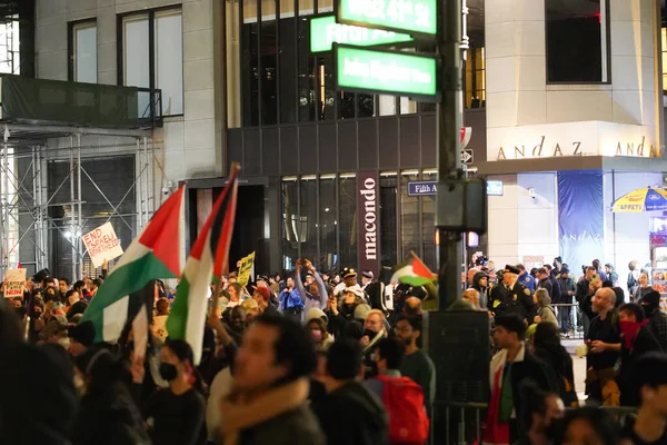 Protesta Pro Palestina Noviembre 2023 Nueva York Estados Unidos Esta — Foto de Stock