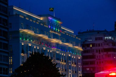 Rio de Janeiro (RJ) Brazil19 / 11 / 2013 - 28. LGBTI + Rio Onur Yürüyüşü bu Pazar (19), Rio de Janeiro 'nun Güney Bölgesi Copacabana' da gerçekleşti.. 