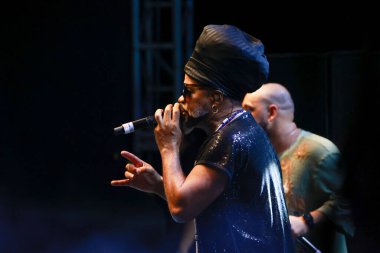 Sao Paulo (SP), Brezilya 11 / 19 / 2023 - Carlinhos Brow ve Reinaldinho ile Filhos da Bahia Show, Uluslararası Siyahi Bilinç Günü 'nün 3.