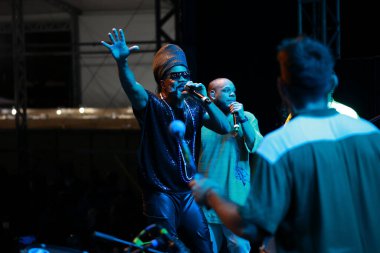 Sao Paulo (SP), Brezilya 11 / 19 / 2023 - Carlinhos Brow ve Reinaldinho ile Filhos da Bahia Show, Uluslararası Siyahi Bilinç Günü 'nün 3.