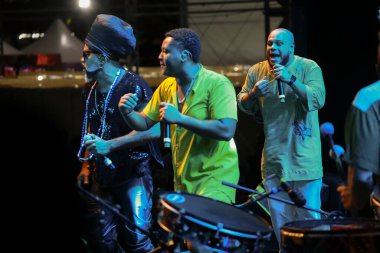 Sao Paulo (SP), Brezilya 11 / 19 / 2023 - Carlinhos Brow ve Reinaldinho ile Filhos da Bahia Show, Uluslararası Siyahi Bilinç Günü 'nün 3.
