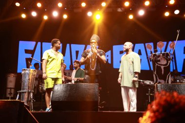 Paulo (SP), Brezilya 11 / 19 / 2023 - Carlinhos Brow ve Reinaldinho ile Filhos da Bahia Show, Uluslararası Siyahi Bilinç Günü 'nün 3. 
