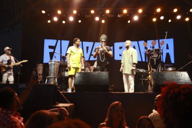 Sao Paulo (SP), Brezilya 11 / 19 / 2023 - Carlinhos Brow ve Reinaldinho ile Filhos da Bahia Show, Uluslararası Siyahi Bilinç Günü 'nün 3.