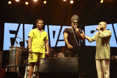 Sao Paulo (SP), Brezilya 11 / 19 / 2023 - Carlinhos Brow ve Reinaldinho ile Filhos da Bahia Show, Uluslararası Siyahi Bilinç Günü 'nün 3.