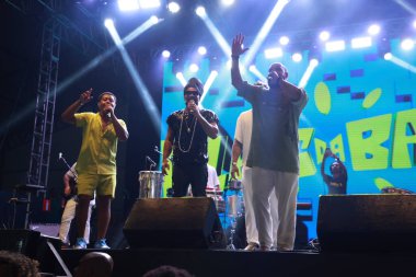 Sao Paulo (SP), Brezilya 11 / 19 / 2023 - Carlinhos Brow ve Reinaldinho ile Filhos da Bahia Show, Uluslararası Siyahi Bilinç Günü 'nün 3.