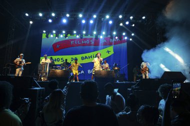 Paulo (SP), Brezilya 11 / 19 / 2023 - Carlinhos Brow ve Reinaldinho ile Filhos da Bahia Show, Uluslararası Siyahi Bilinç Günü 'nün 3. 