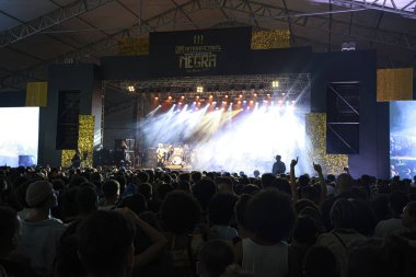 Sao Paulo (SP), Brezilya 11 / 19 / 2023 - Barra Funda 'daki Latin Amerika Anıtı' nda düzenlenen Uluslararası Siyahi Bilinç Günü 'nün 3.