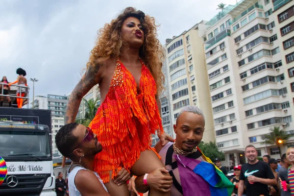 Рио Жанейро Brazil19 2013 Lgbti Rio Pride Состоялся Воскресенье Копакабане — стоковое фото