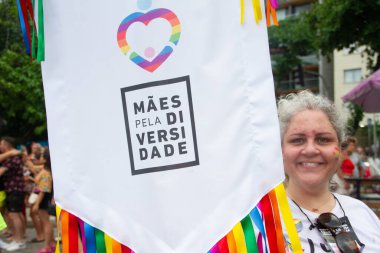 Rio de Janeiro (RJ) Brazil19 / 11 / 2013 - 28. LGBTI + Rio Onur Yürüyüşü bu Pazar (19), Rio de Janeiro 'nun Güney Bölgesi Copacabana' da gerçekleşti.. 
