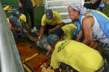 Rio de Janeiro (RJ), Brezilya 11 / 21 / 2023 - Brezilya ile Arjantin arasındaki maçtan önce taraftarlar arasında dövüş ve tartışma ve bu salı Estadio do Maracana 'da düzenlenen 2026 Dünya Kupası elemeleri için geçerli