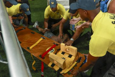 Rio de Janeiro (RJ), Brezilya 11 / 21 / 2023 - Brezilya ile Arjantin arasındaki maçtan önce taraftarlar arasında dövüş ve tartışma ve bu salı Estadio do Maracana 'da düzenlenen 2026 Dünya Kupası elemeleri için geçerli