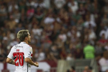 RIO DE JANEIRO (RJ), Brezilya 11 / 22 / 2023 - Brezilya Futbol Şampiyonası 'nın otuz ikinci turu için Fluminense x Sao Paulo arasındaki maç, bu Çarşamba Maracana' daki Mario Filho stadyumunda yapıldı. 