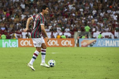 RIO DE JANEIRO (RJ), Brezilya 11 / 22 / 2023 - Brezilya Futbol Şampiyonası 'nın otuz ikinci turu için Fluminense x Sao Paulo arasındaki maç, bu Çarşamba Maracana' daki Mario Filho stadyumunda yapıldı. 